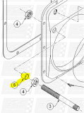 Steering Tube Grommet fit 0-9 Deg. Transom Housing — Fig. No. 5