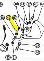 Ball Joint Rod Ends fit OEM Legend 120E — Fig. No. 49