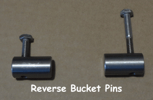 Pins for Rudders, Steering, Reverse Gates, and Nozzle Ends