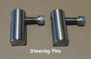 Pins for Rudders, Steering, Reverse Gates, and Nozzle Ends