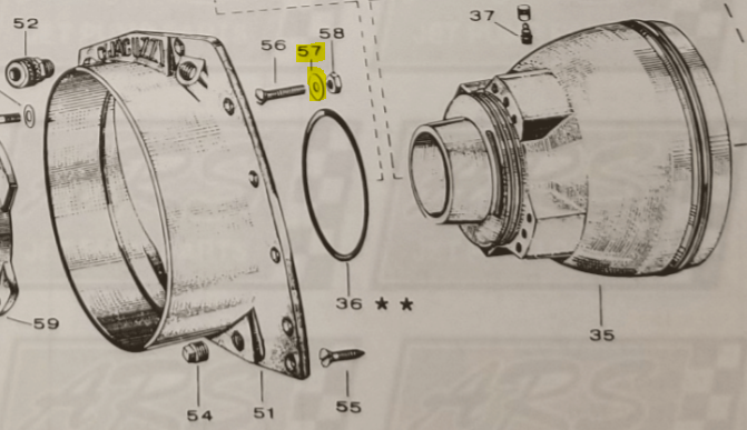 Washers for Transom Adapter fits 12WJ Jacuzzi Jet Drive  — Fig. No. 57