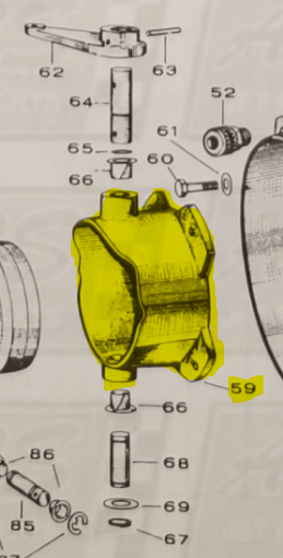 Nozzle Housing No. 4766 fits 12WJ Jacuzzi Jet Drive  — Fig. No. 59