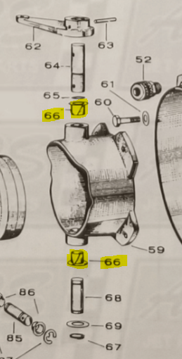 Nyliner Bearing for Upper and Lower Pivot Pin Nozzle Housing fits 12WJ Jacuzzi Jet Drive  — Fig. ...