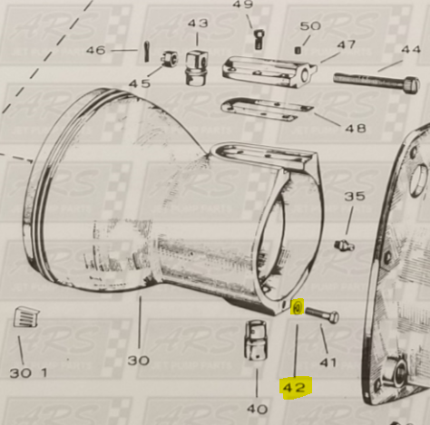 Lock Tab fits 12YJ Jacuzzi Jet Drive  — Fig. No. 42