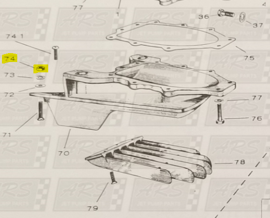 Nut for Through Hull Intake  fits 12YJ Jacuzzi Jet Drive  — Fig. No. 74