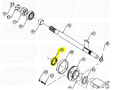 Bearing Cap Seals fit Dominator 12TD-HP — Fig. No. 19