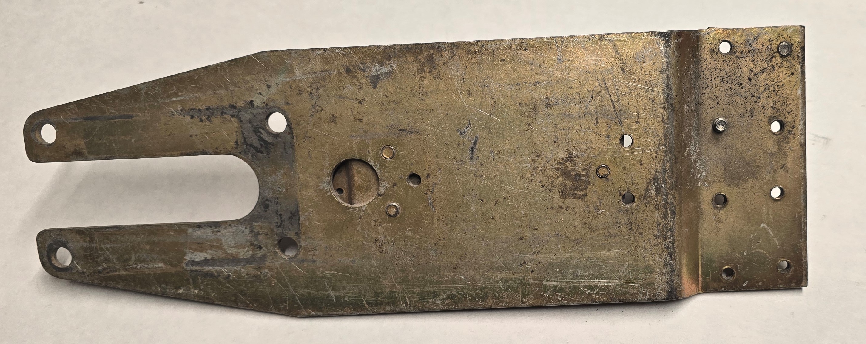 Morse Dual Control Shift Cable Bracket Plate — USED