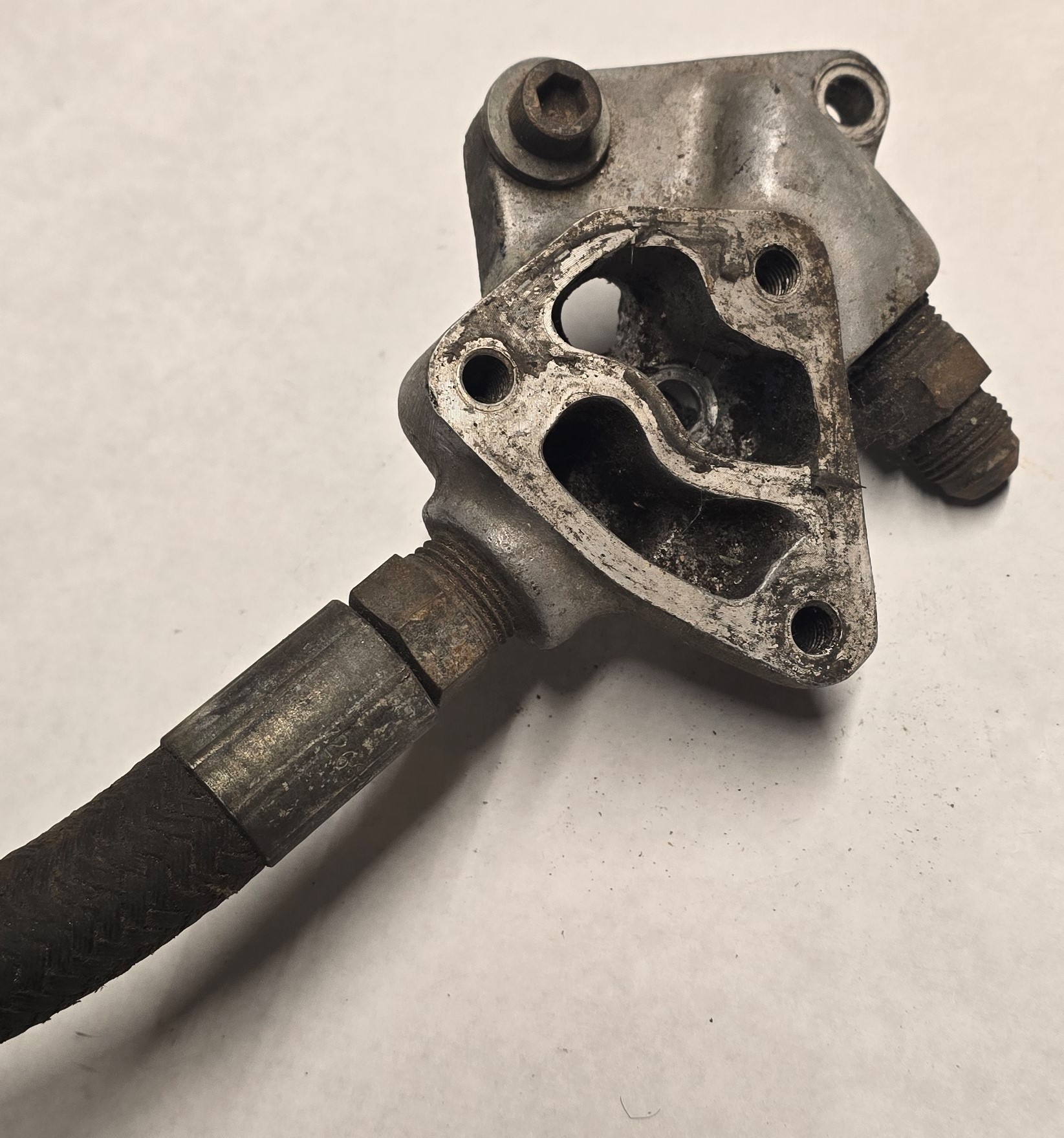 L4197 Oldsmobile Oil Cooler Adapter — USED