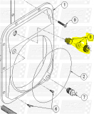 Reverse Cable Packers (Plastic) fit 0-9 Deg. Transom Housing — Fig. No. 8
