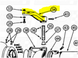 Steering Tillers fit OEM Legend 120E — Fig. No. 34