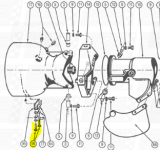 10-32 x 7/8" Machine Screws  fit Berkeley 12JF — Fig. No. 96