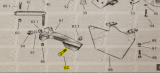 Tiller Arm Bolt fits Golden Eagle Jacuzzi Jet Drive  — Fig. No. 62