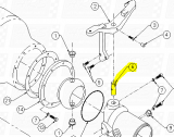 Upper Steering (Tiller) Pins fit HTR RA1701 — Fig. No. 6