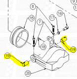 Lower Steering Pins fit HTR RA1701 — Fig. No. 19