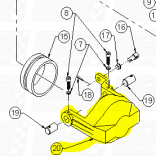 Reverse Buckets fit HTR RA1701 — Fig. No. 20