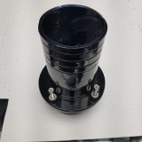 4" Straight Style Exhaust Ports - Straight— Powder Coated