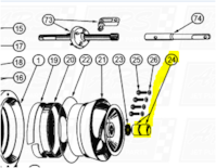 Glacier Bowl Bearings fit OEM Legend 120E — Fig. No. 24