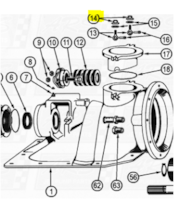 Flange Nuts fit OEM Legend 120G — Fig. No. 14
