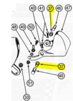 3/4" Nyliner Bearings fit OEM Legend 120G — Fig. No. 37