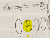 Aluminum Impeller fits 12WJ Jacuzzi Jet Drive  — Fig. No. 29