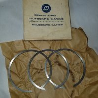 OMC Outboard Marine 3 piece Piston Ring Set 378436 378436  — (NOS)