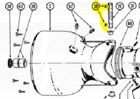 Woodruff Keys fit Berkeley 12JC  — Fig. No. 38