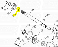Shaft Sleeve Slinger Ring for Pump Shafts fit Dominator 12TD-B1007 — Fig. No. 15 (Early Dominator...