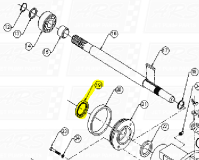 Bearing Cap Seals fit Dominator 12TD-B1007 — Fig. No. 19