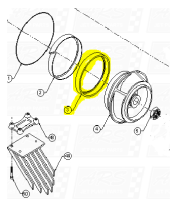 Stainless Steel Shouldered Wear Rings fit Dominator 12TD-B1007 — Fig. No. 3
