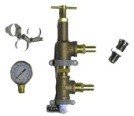 Water Pressure Bypass Regulator / Relief Valve  Kit —  3/4 NPT Main Body with 1/2 NPT Fittings, a...