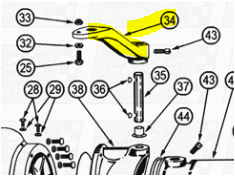 Steering Tillers fit OEM Legend 120G — Fig. No. 34