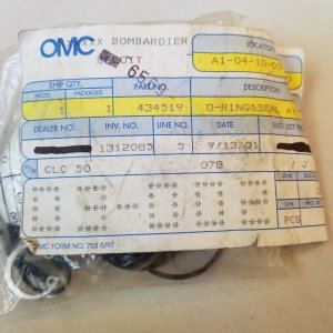 OMC O-Ring and Seal Assembly 434519 0434519  — (NOS)