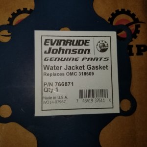 OMC Water Jacket Gasket 766871 0766871  — (NOS)