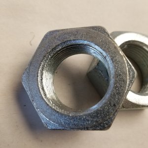 Zinc-Plated Steel Impeller Nuts — (NOS)