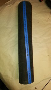 2-7/8" Exhaust Hose — NOS 18" remnant