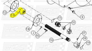 Steering Tube Balls fit 9-18 Deg. Transom Housing — Fig. No. 13