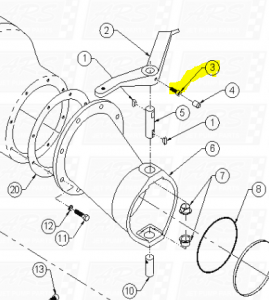 5/16"-18 x 3/4" Socket Head Cap Screws fit Berkeley R6107 Droop Snoot — Fig. No. 3