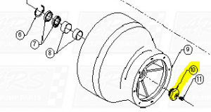 Bowl Bearing End Caps fit SD312 —  Fig. No. 10