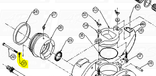 5/16" Spring Lock Washers fit SD312 — Fig. No. 31